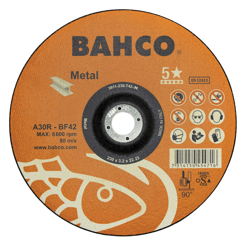 Skurðarskífa 180x3,2mm Járn Bahco