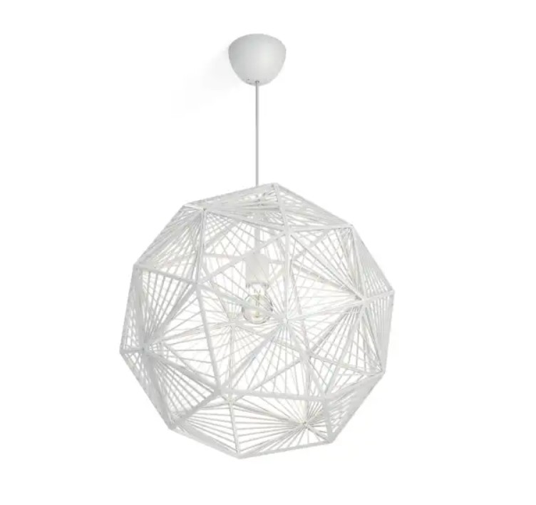 Hangandi ljós Philips Mohair hvítt 1x60W POD-40887-31-PN