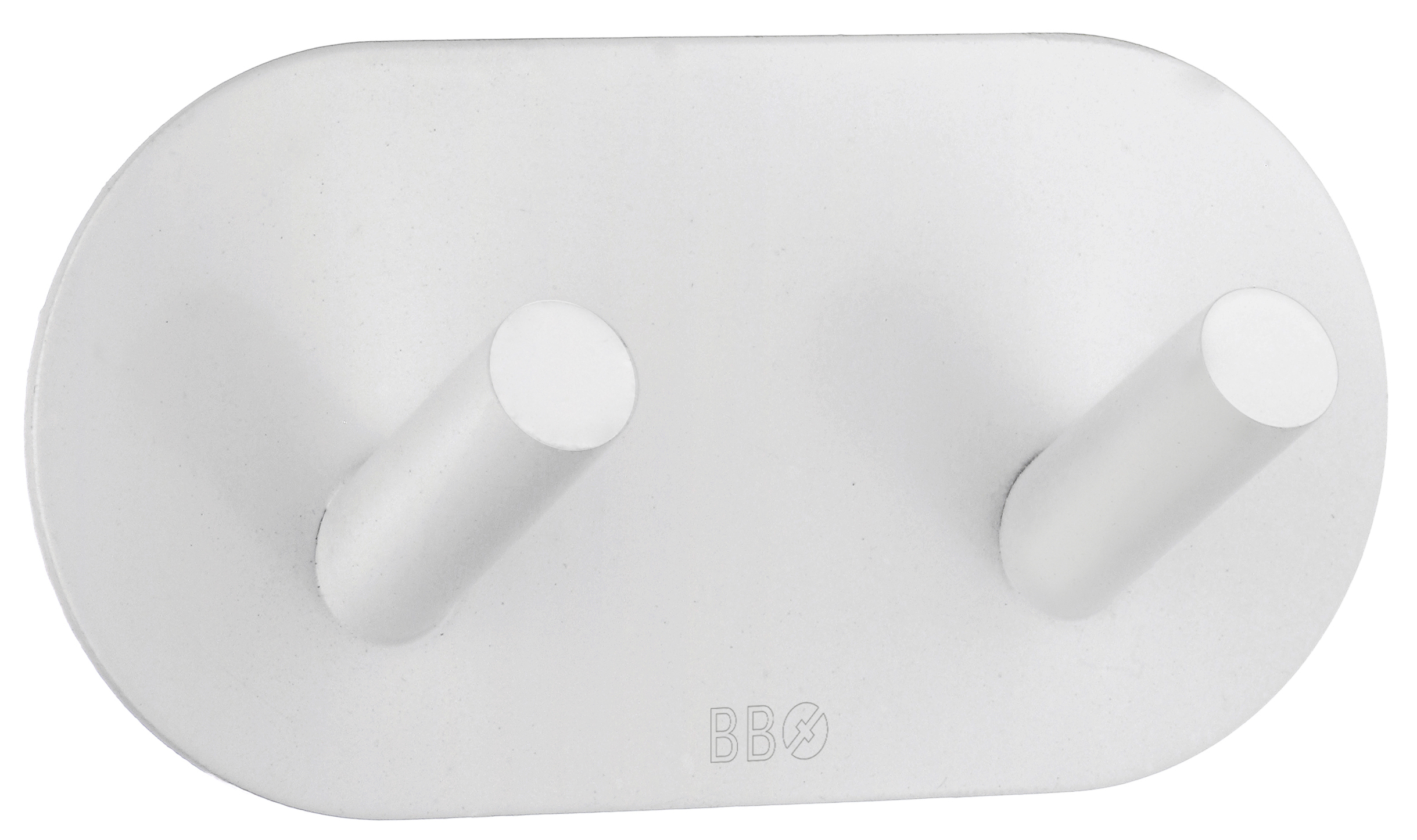 Tvöfaldur snagi rúnaður, hvítt