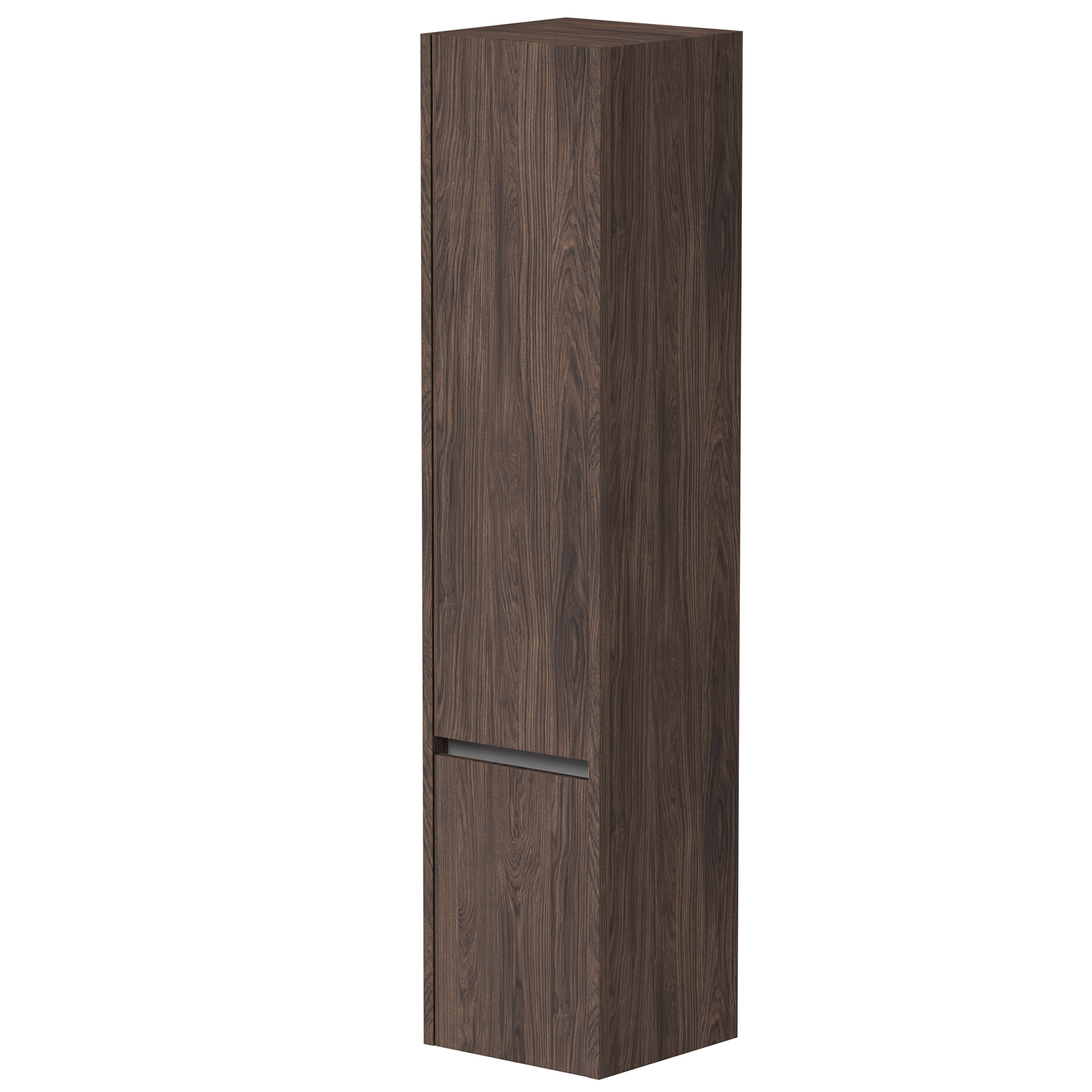 Hár skápur CITY, brún eik