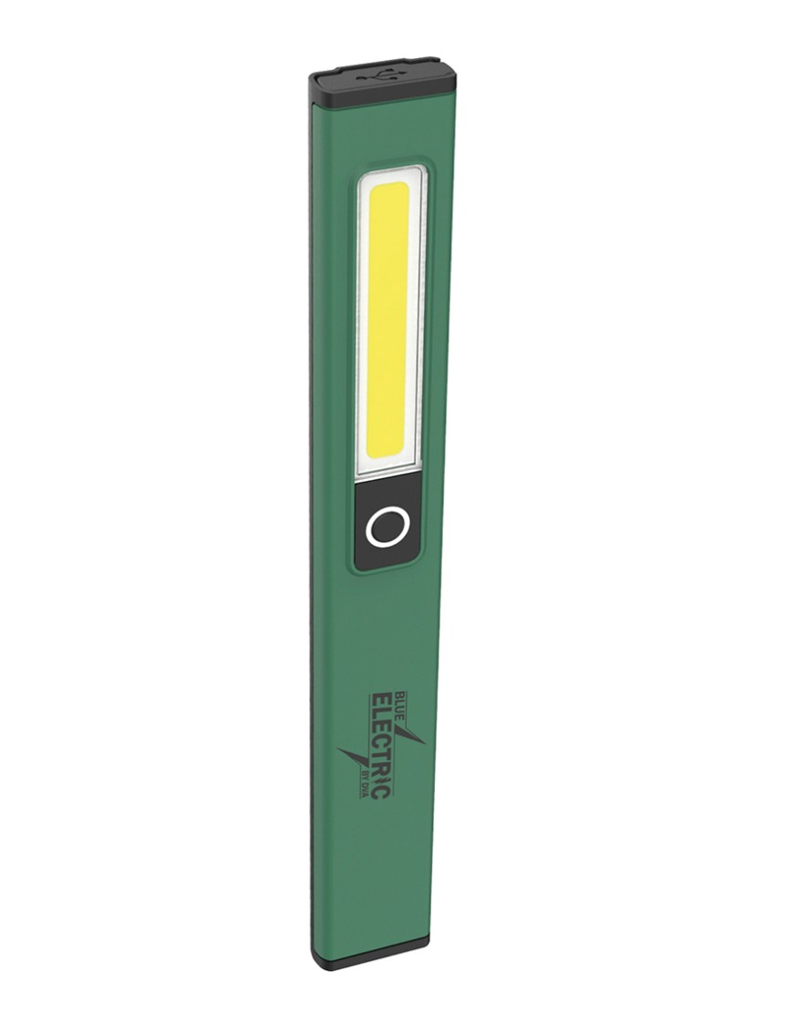 VASALJÓS SKOÐUNARLJÓS 150lm GREENLINE USB-C HLEÐSLA L=160mm