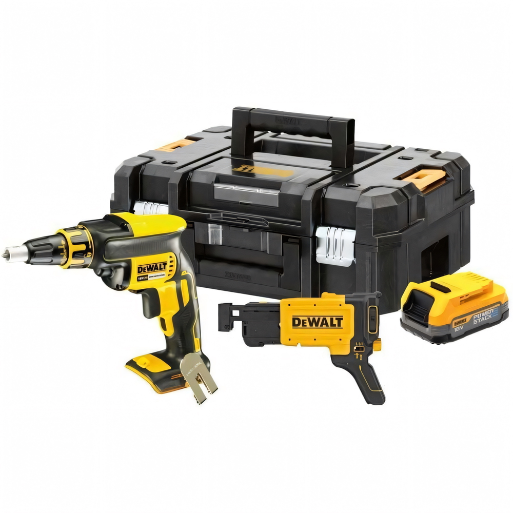 Gips Skrúfvél 18V XR Dewalt DCF620E1K 1x1.7Ah TStak