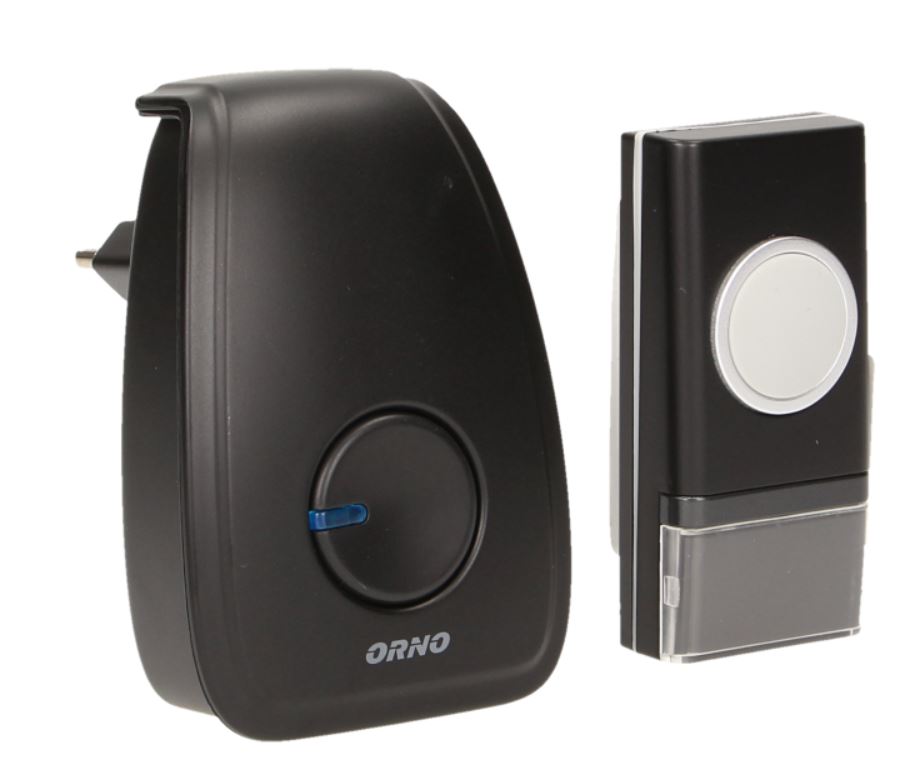 DYRABJALLA OPERA AC 230V SVÖRT ÞRÁÐLAUS MEÐ BJÖLLUHN.