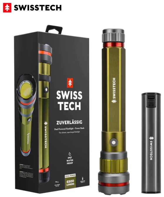 VASALJÓS LED XL ZUVERL. 6500lm IP67 USB-C & HLEÐSLUBANKI