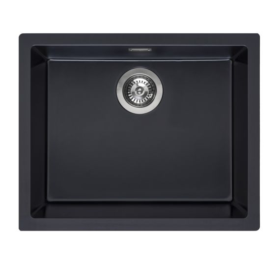 Vaskur eldhús Granite Amsterdam 50x40 Pure Black - R34644