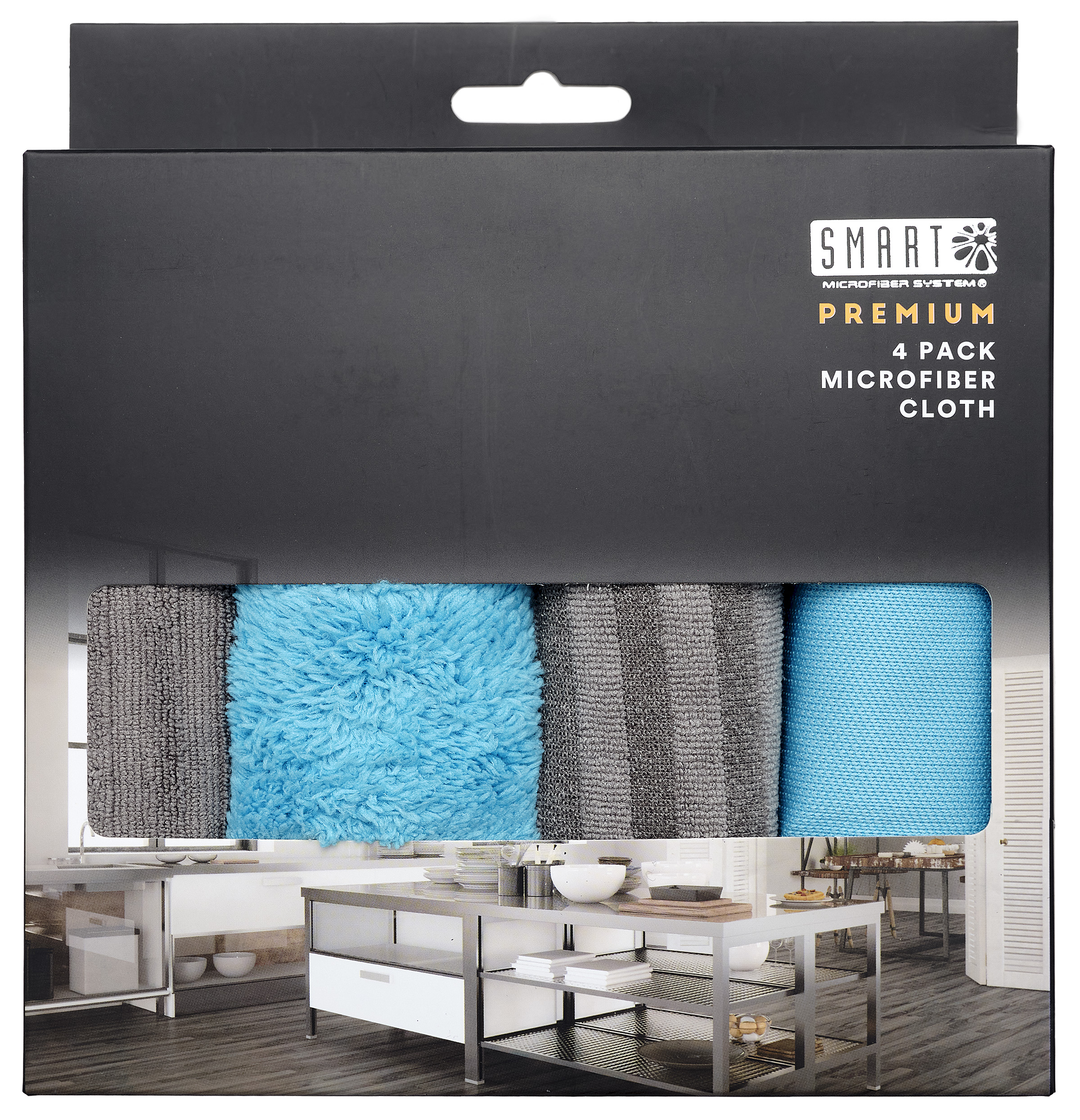 Premium hreinsiklútar 4 stk