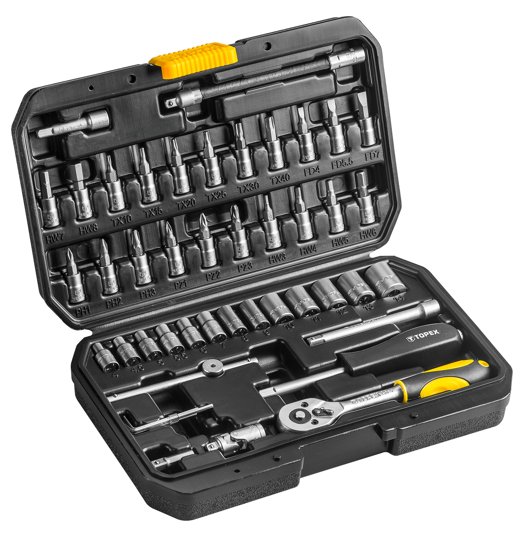 Topplykla- og bitasett Topex 38D640