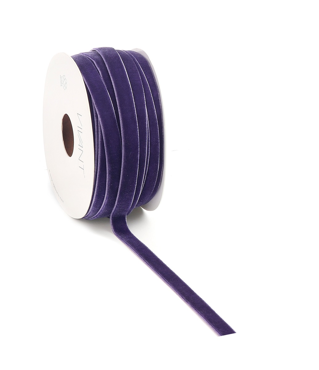 Borði velvet 9mm*20m fjólublár