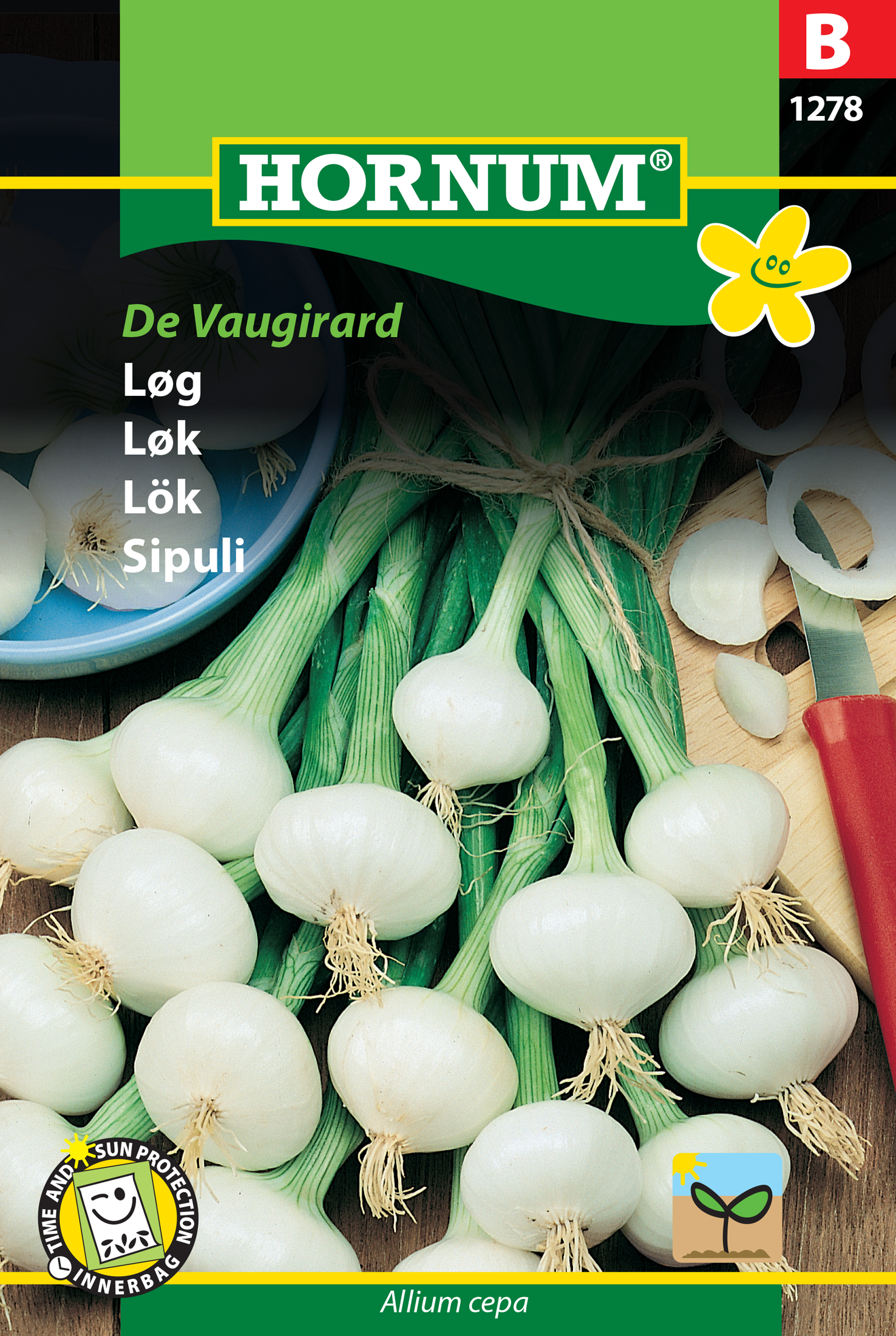 Fræ Hnattlaukur Allium cepa De Vaugirard