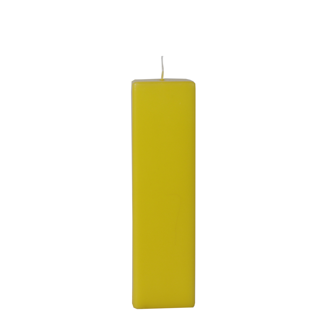 Kubbakerti gult ferkantað slétt 8*28cm

