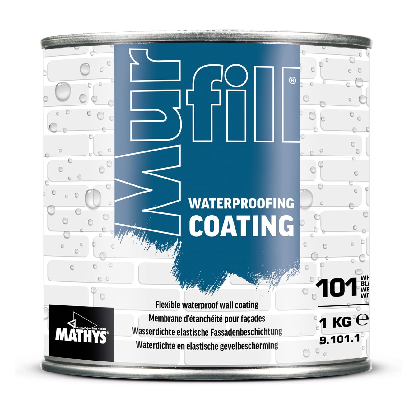 Rust-Oleum Mathys Murfill 1 kg hvítt