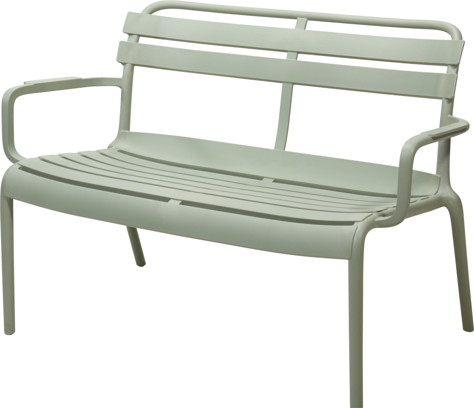 Bekkur úti 100x76cm plast grænn