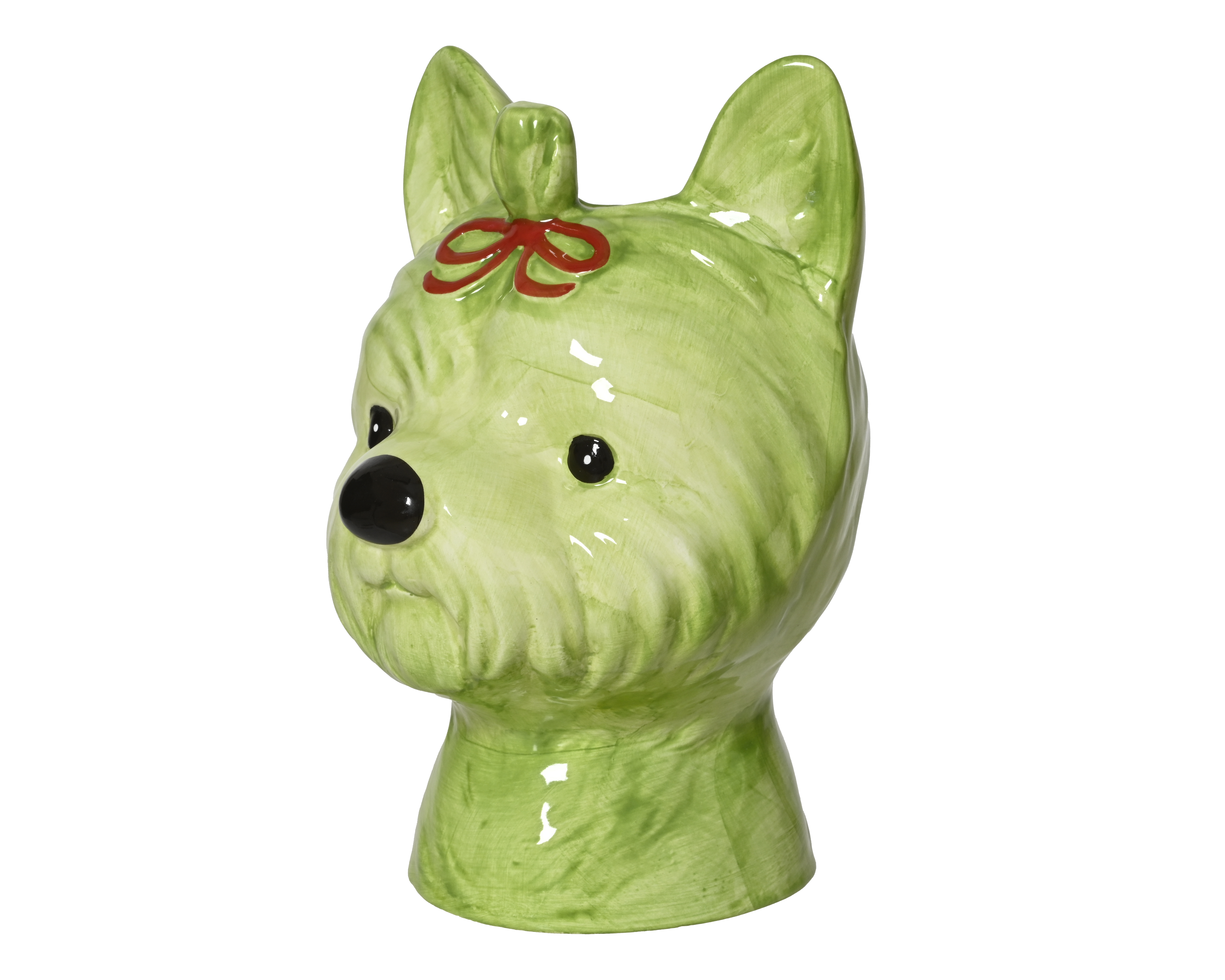 Pottur hundur græn 14,5*15,2*h21,5cm