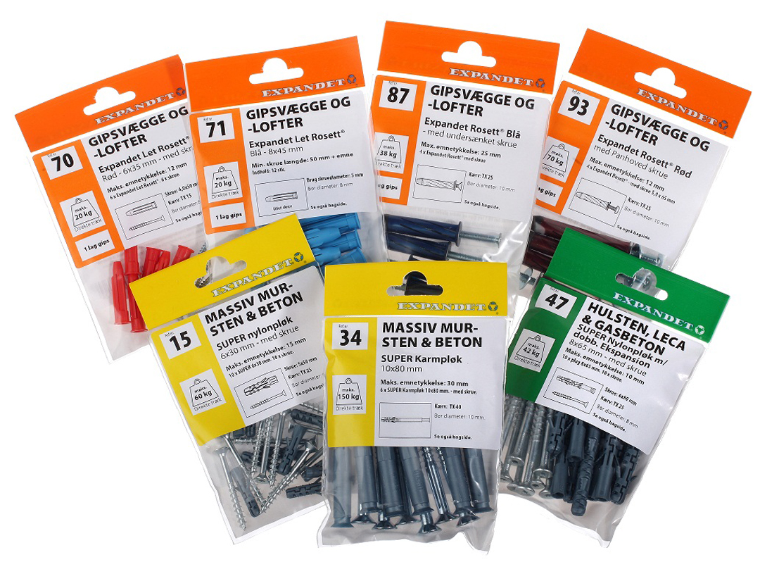 GIPSFESTING BLÁ 8X55 12 STK