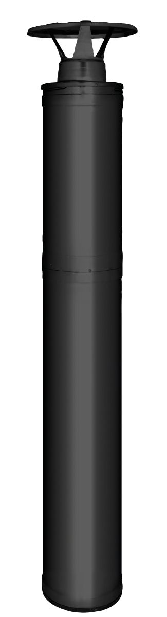 Harvia 1500 stál reykrör svart