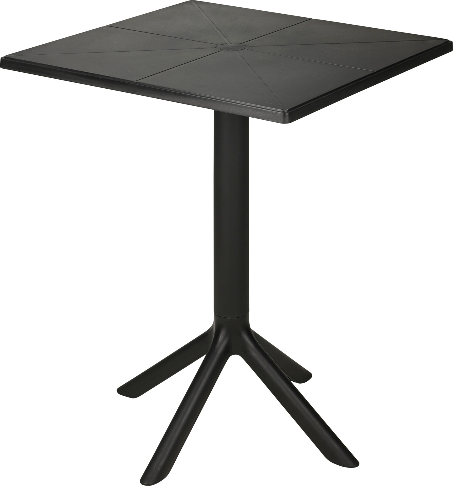 Borð úti 61x76cm plast svart