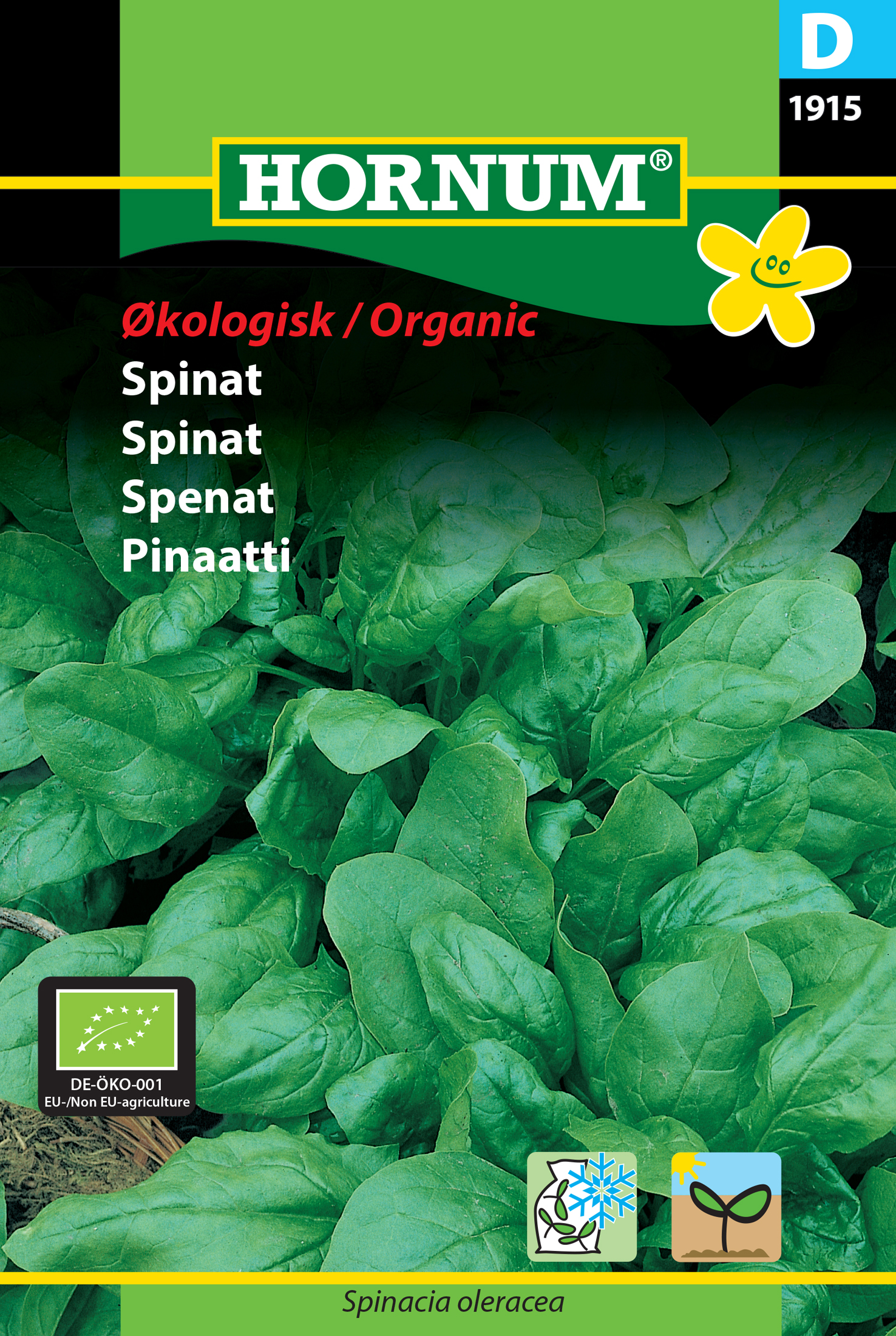 Fræ Spínat Spinacia oleracea lífrænt