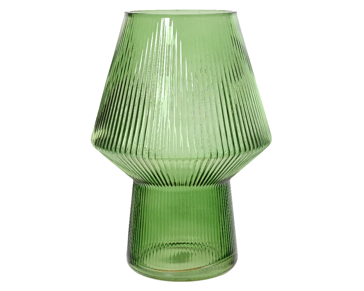 Vasi gler grænt 18,4*h26,2cm