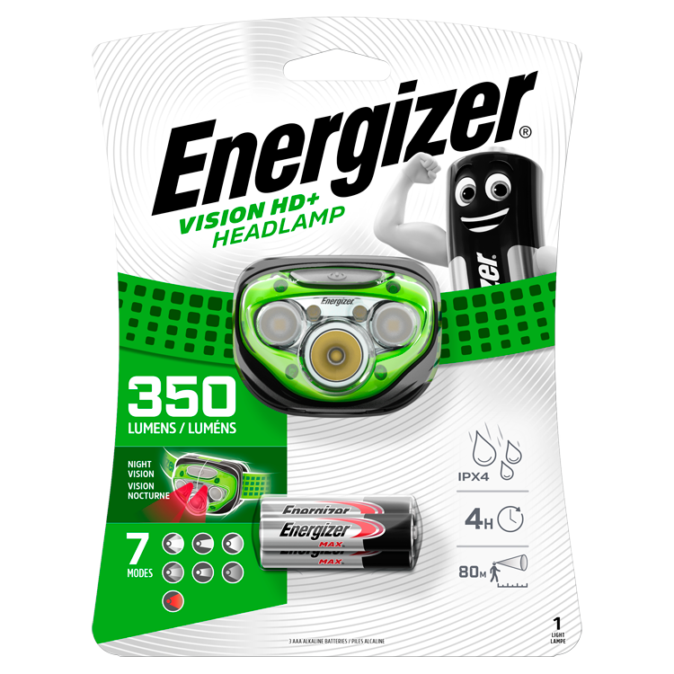 Höfuðljós 350 Lum Vis-HD+ Energizer