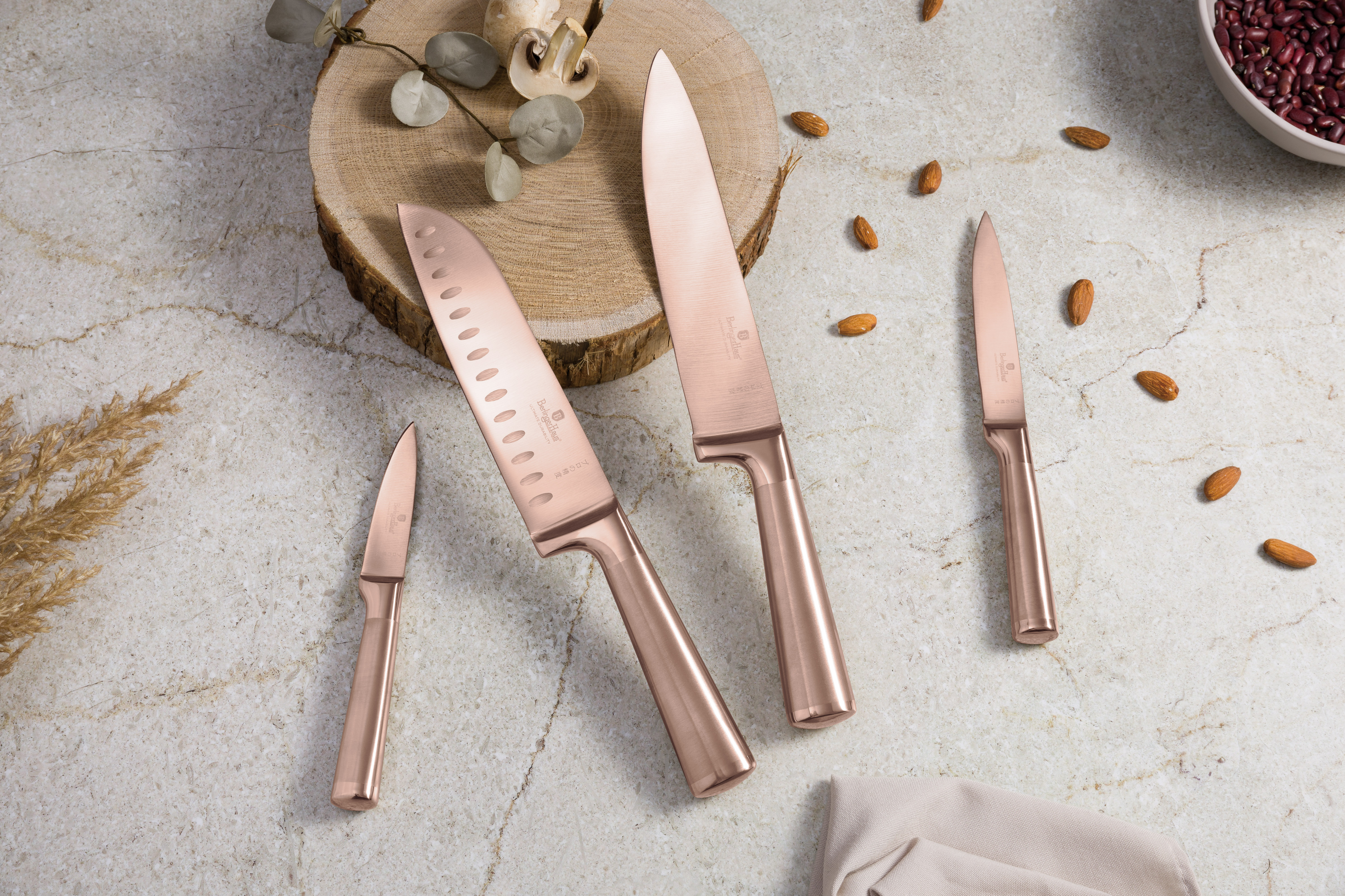 Hnífasett með skurðarbretti Taube 6 stk