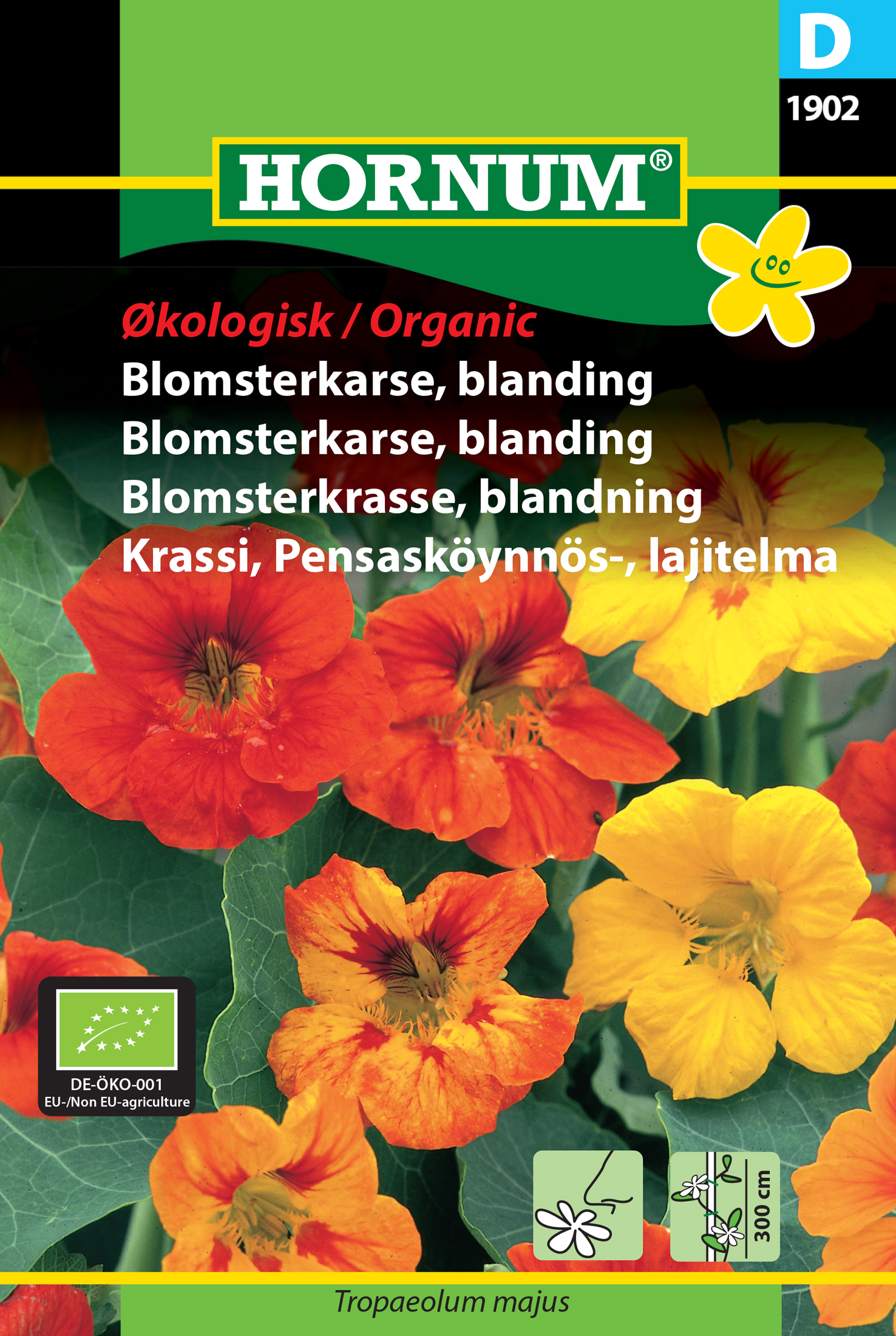 Fræ Skjaldflétta Tropaeolum majus lífrænt