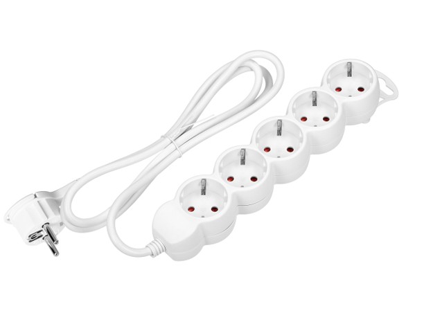 FJÖLTENGI 5F HVÍT 1,5M ÁN ROFA ES-6/W/1,5  VIRONE