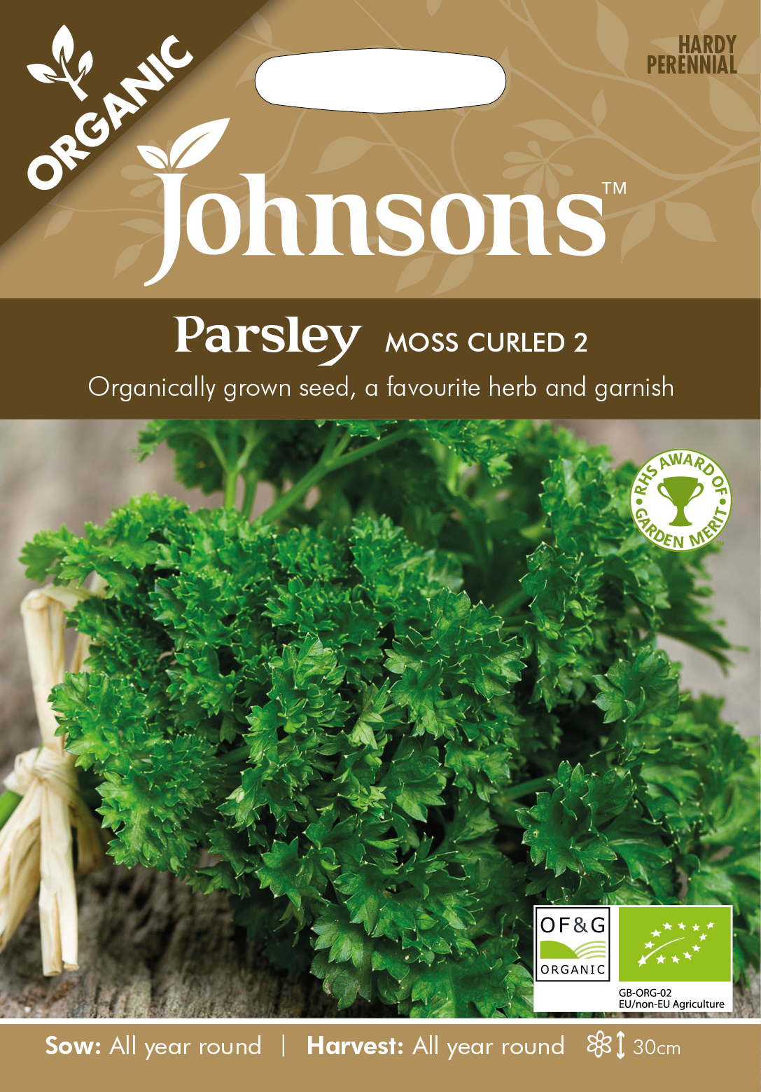 Fræ Parsley Moss Curled 2 Organic