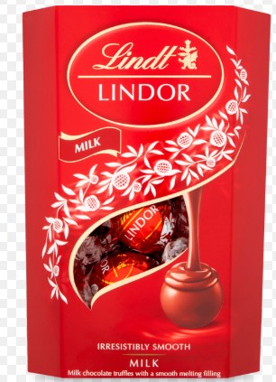 Lindor kúlur rauðar 200gr