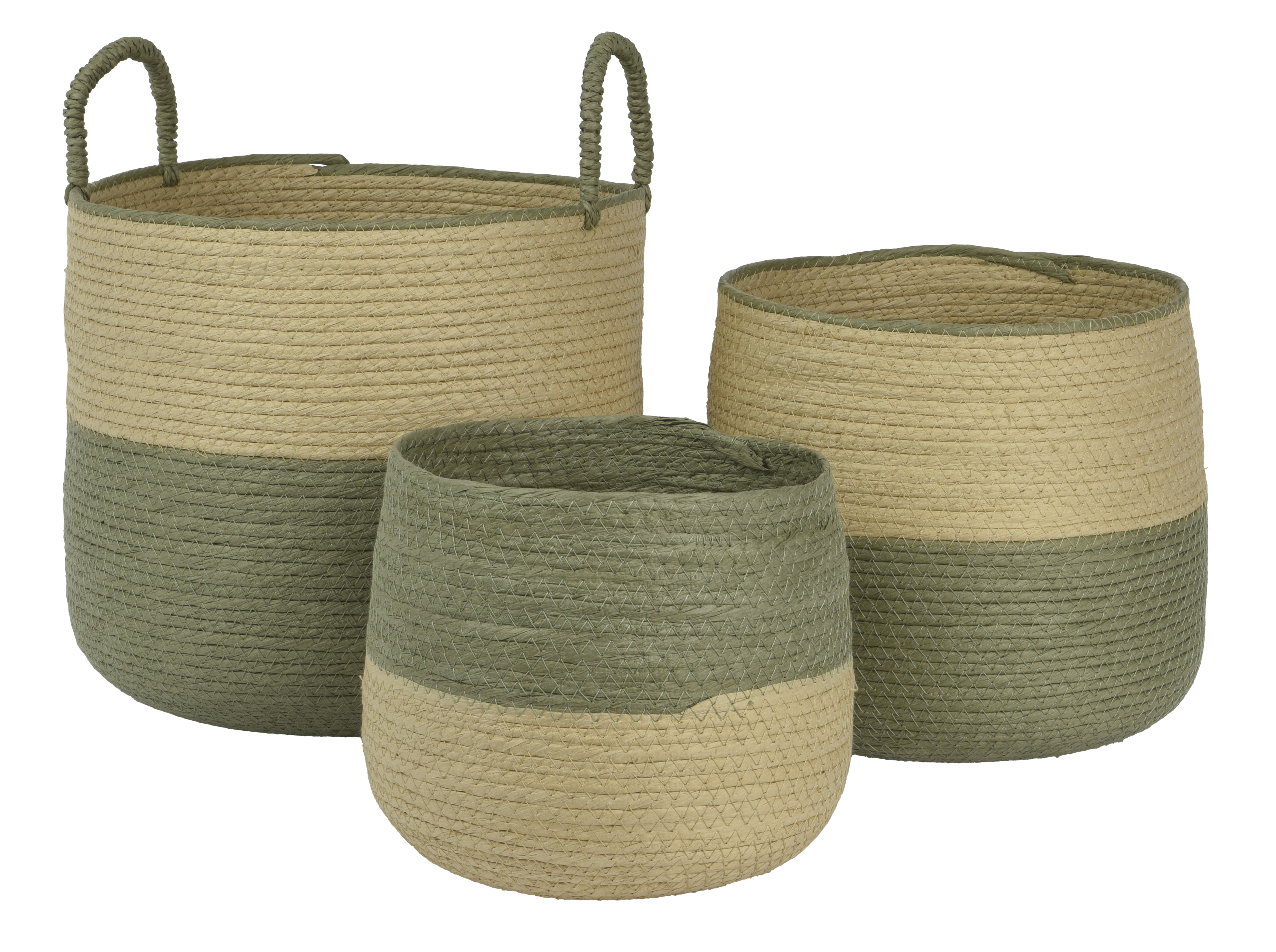 Karfa hringlót græn stór