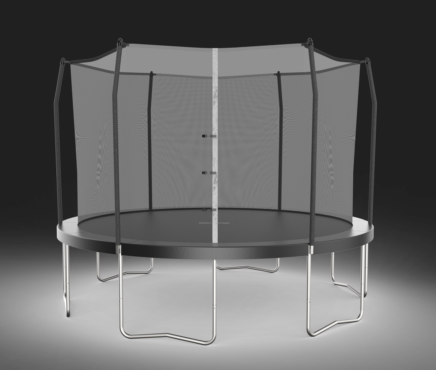 Trampólín 12ft/3.66m Durasport svart