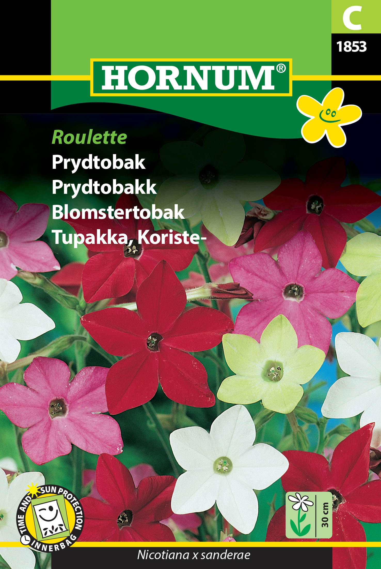 Fræ Skrauttóbak Nicotiana x sanderae Roulette