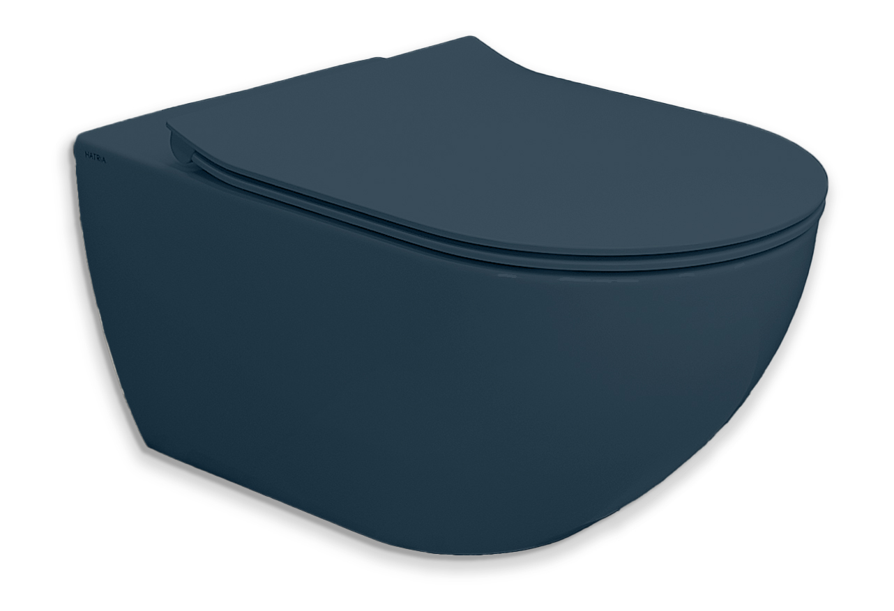 WC Veggskál með setu HATRIA CENTRICA PURE VORTEX Indigo