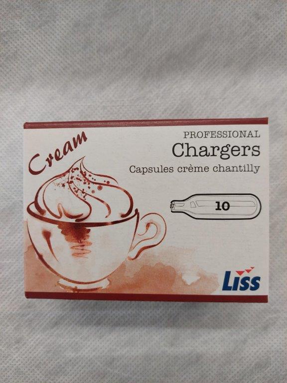 Gashylki fyrir rjómasprautu 10 stk