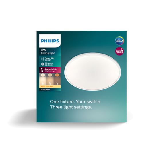 Superslim CL550 SceneSwitch Round 18W