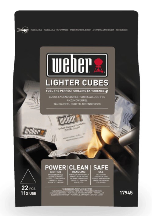 Weber kola uppkveikjukubbar 22stk