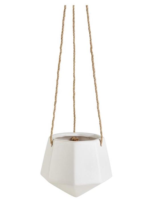 Hengipottur Ampel Rubin hvítur 13*13cm