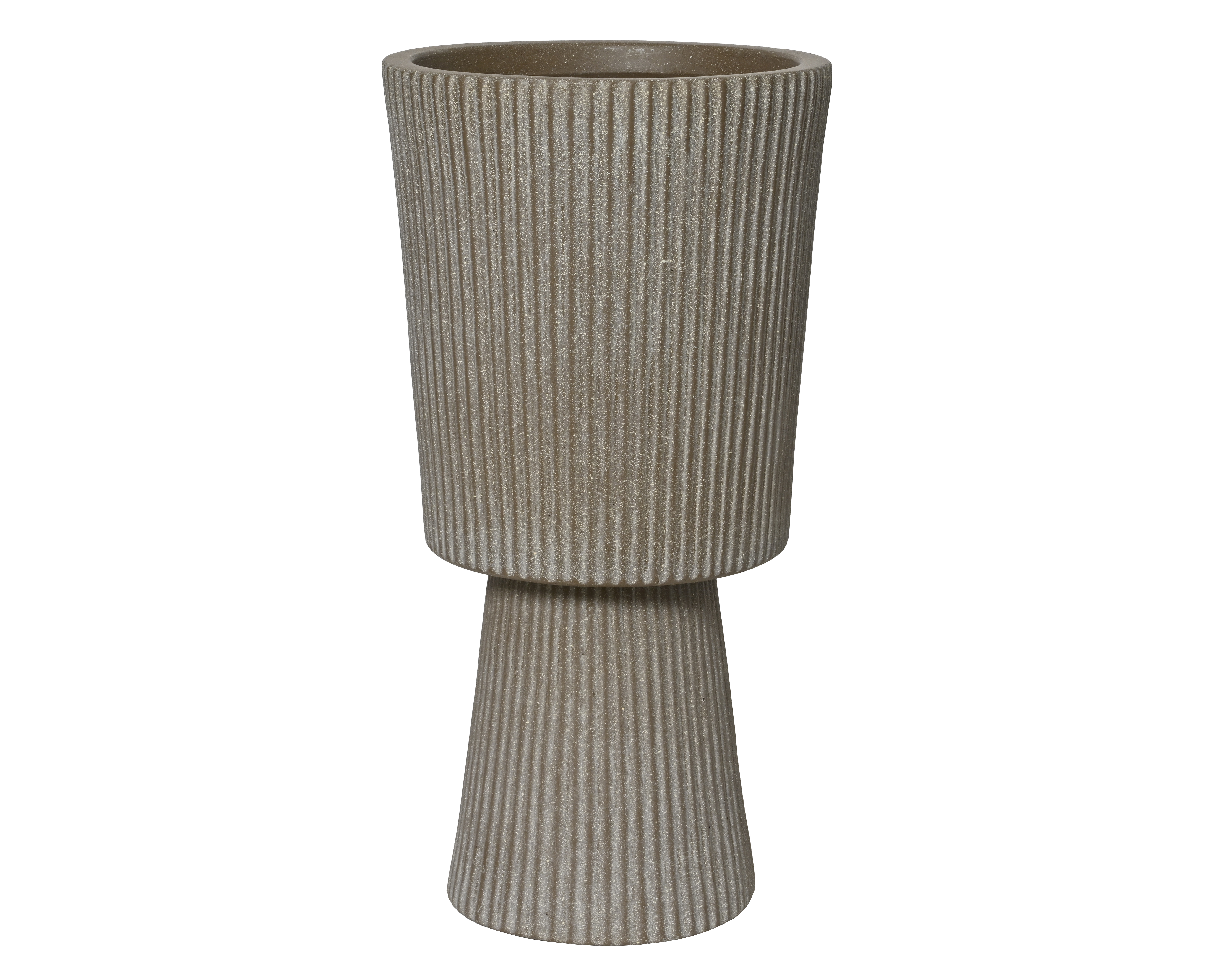 Útipottur vince leir taupe 30*h60cm