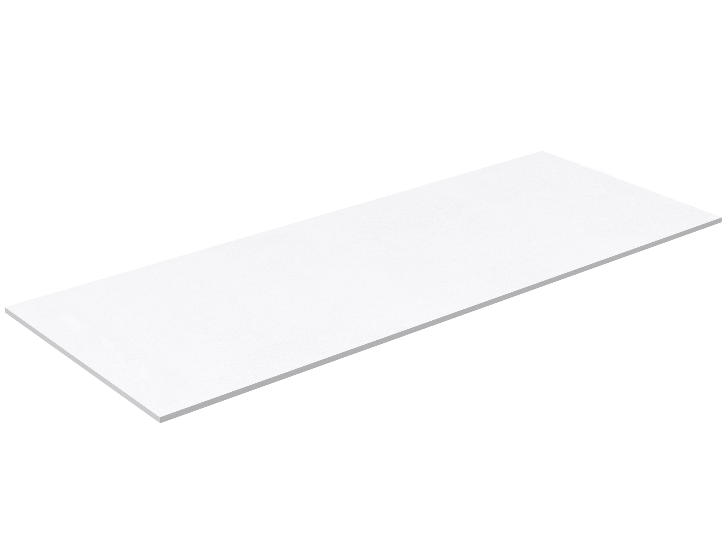 Borðplata á vaskaskáp, white moon 121cm