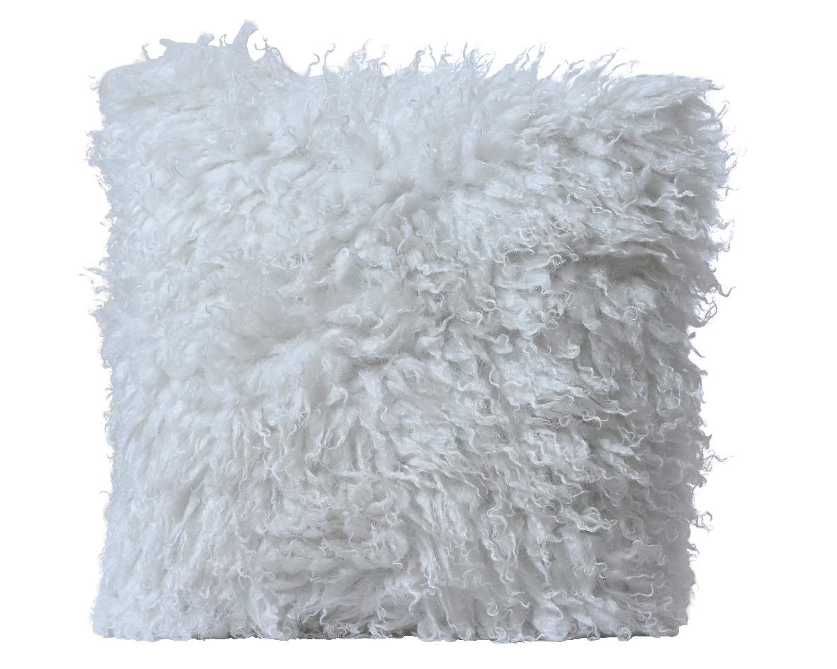 Púði úr pólýester 45*45*7cm hvítur