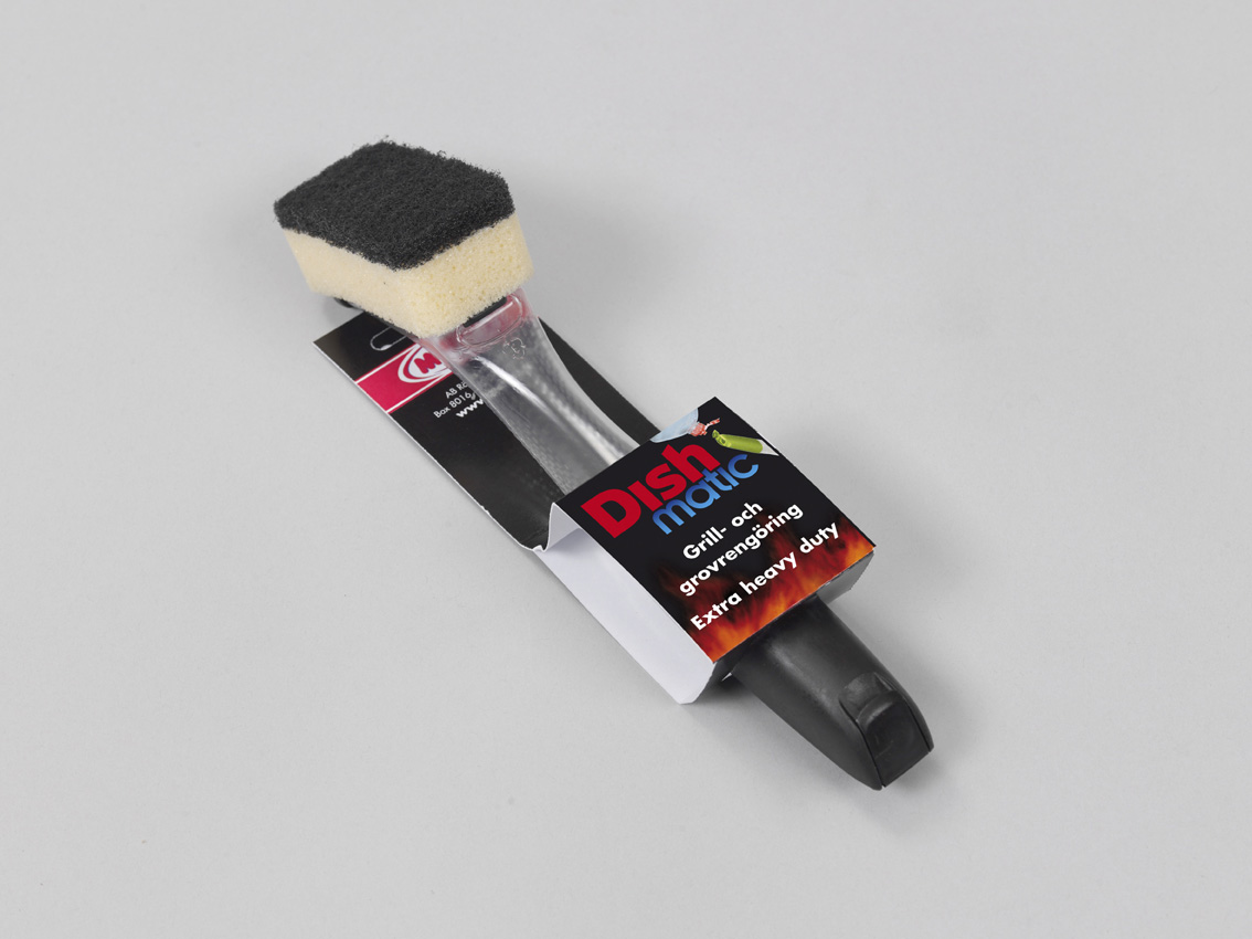 Dishmatic svartur uppþvottabursti