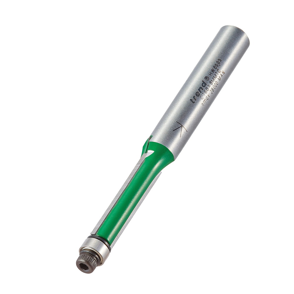 Fræsitönn S8mm D6,35x25,4mm Með legu