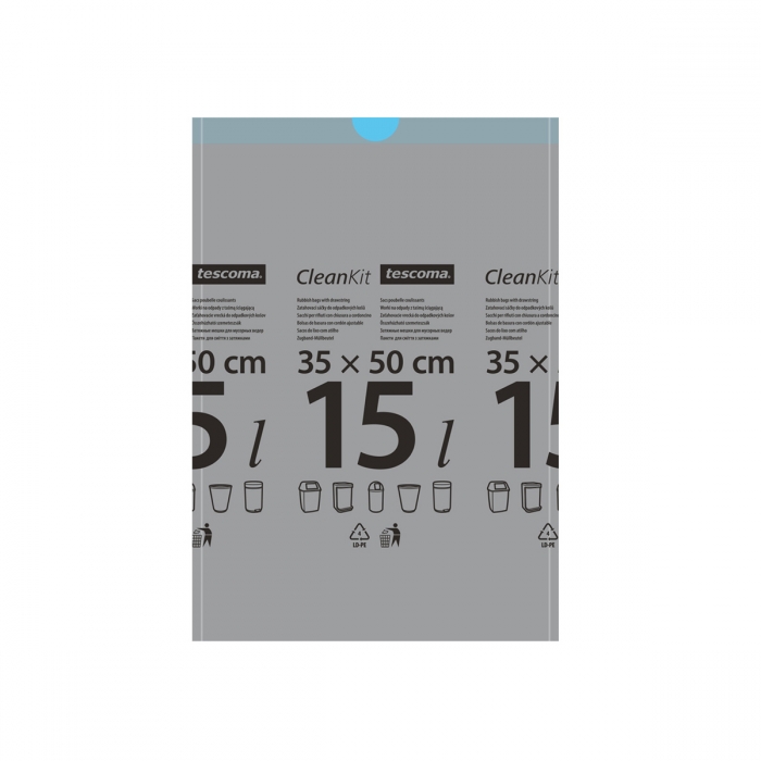 Ruslapokar m.bandi 15 l 15 stk