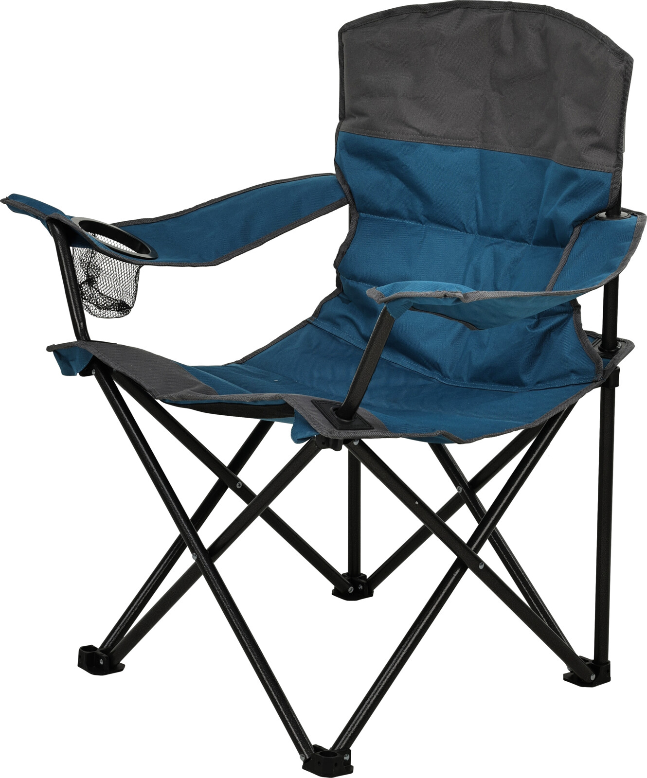 Tjaldstóll samanbr 85x55x83cm blár