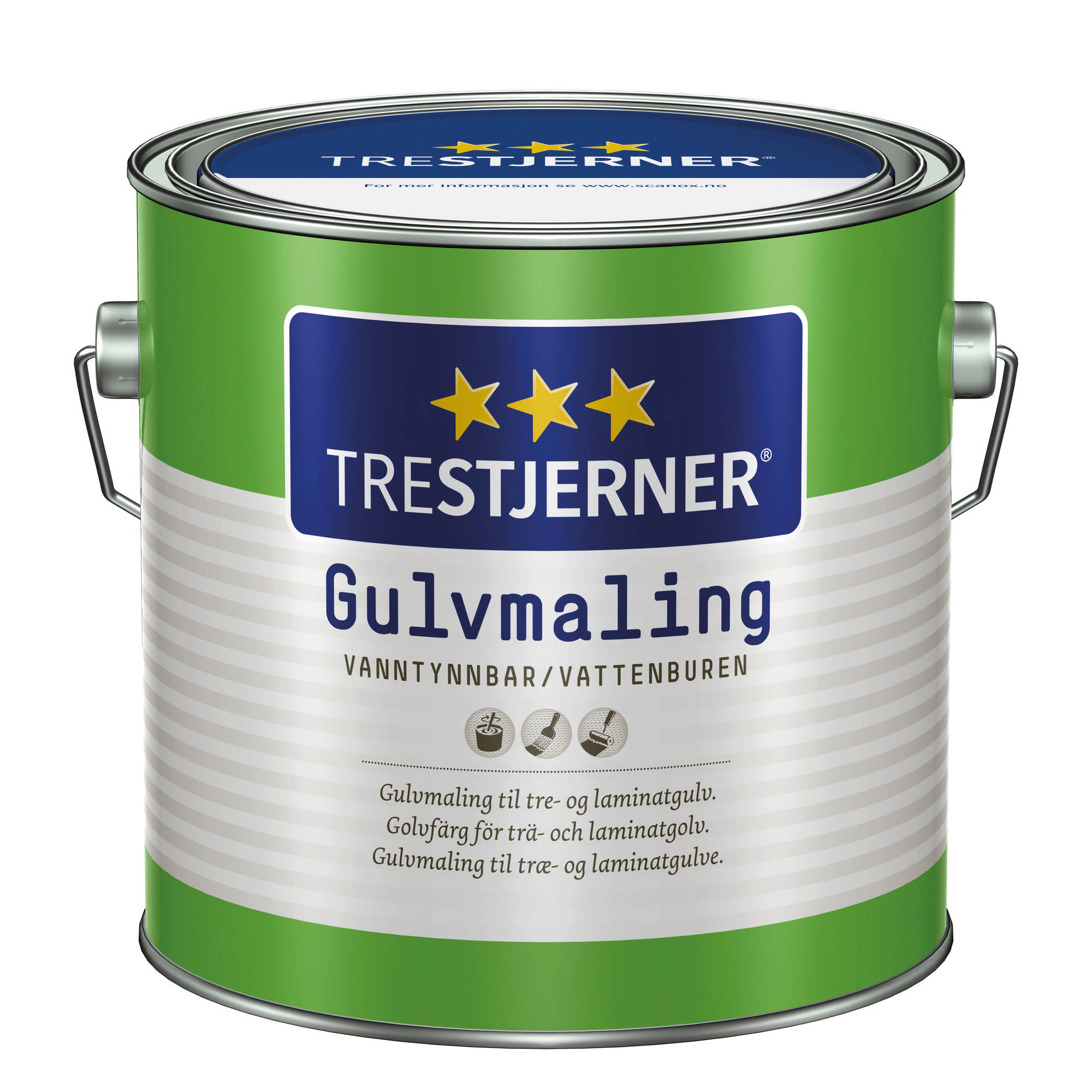 Trestjerner Gulvmaling 2,7 L B-stofn
