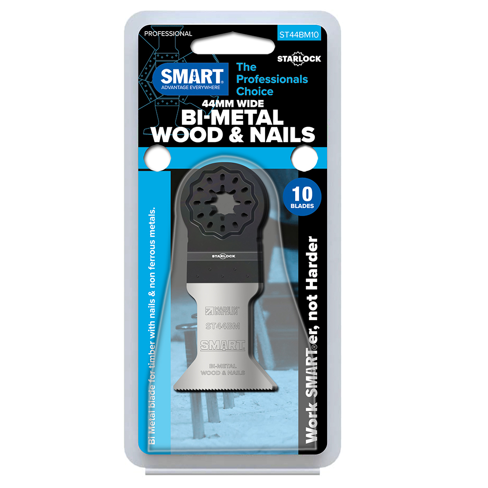 SMART FJÖLNOTABLAÐ 44MM ST44BM3 (10ST) Bi-METAL,TRÉ STARLOCK