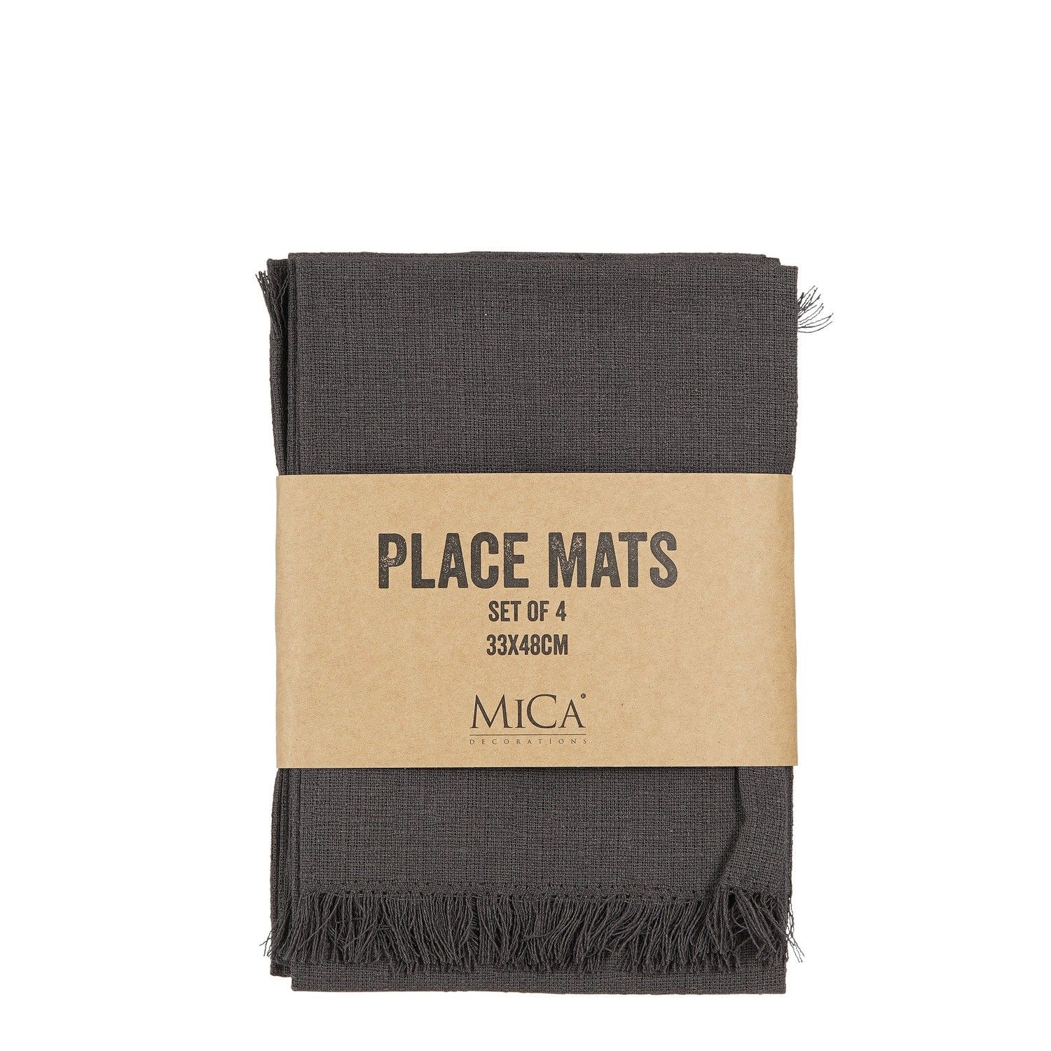 Diskamottur Hör 4 stk  - Dökkgráar