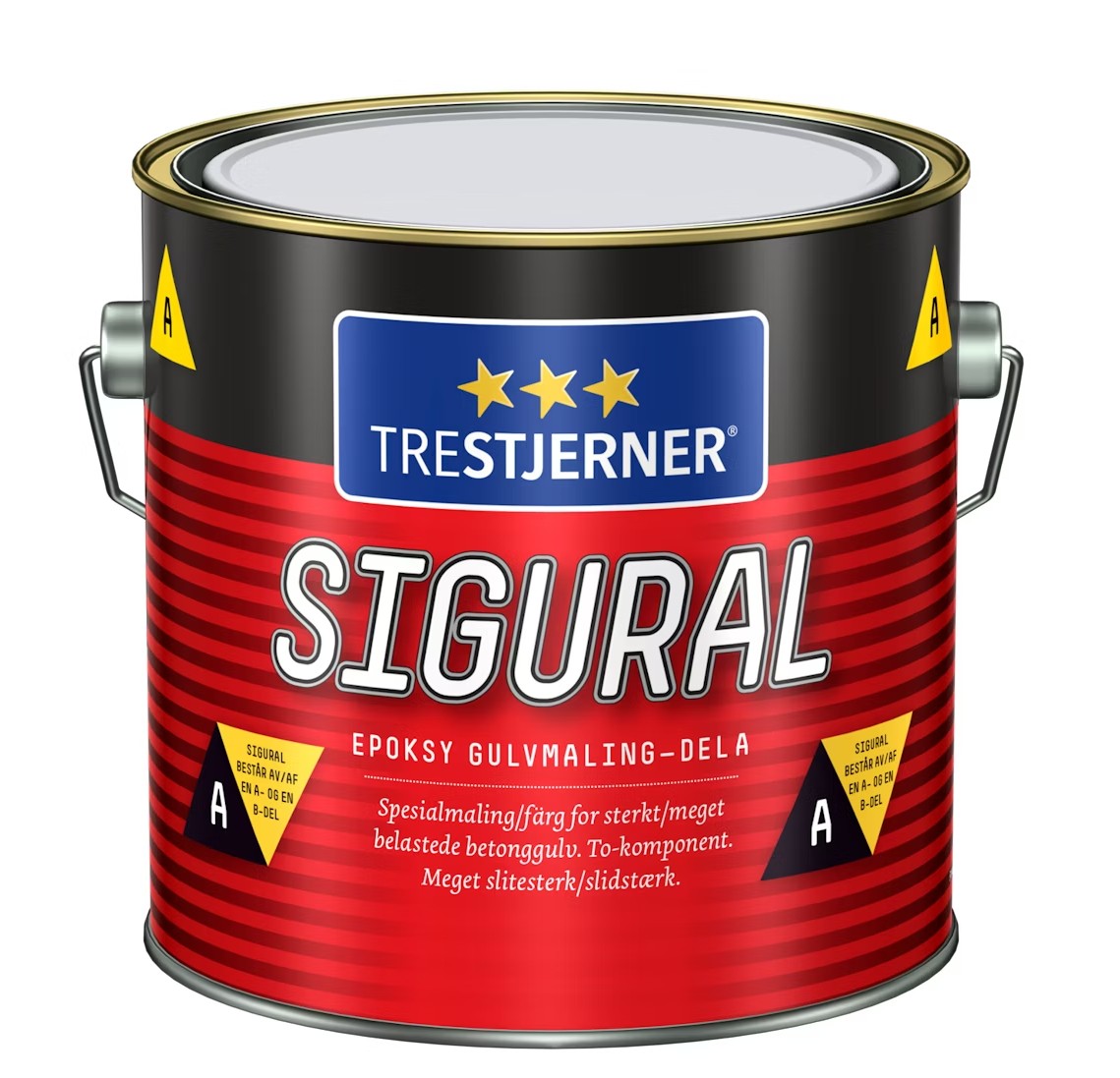 Gólfm. epoxý Sigural stálgrár A þáttur 1,86L