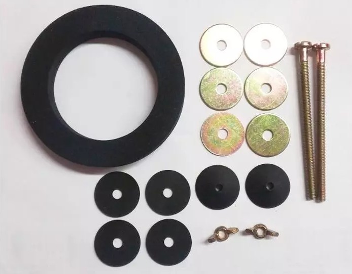 Festiboltar og þéttingar í WC