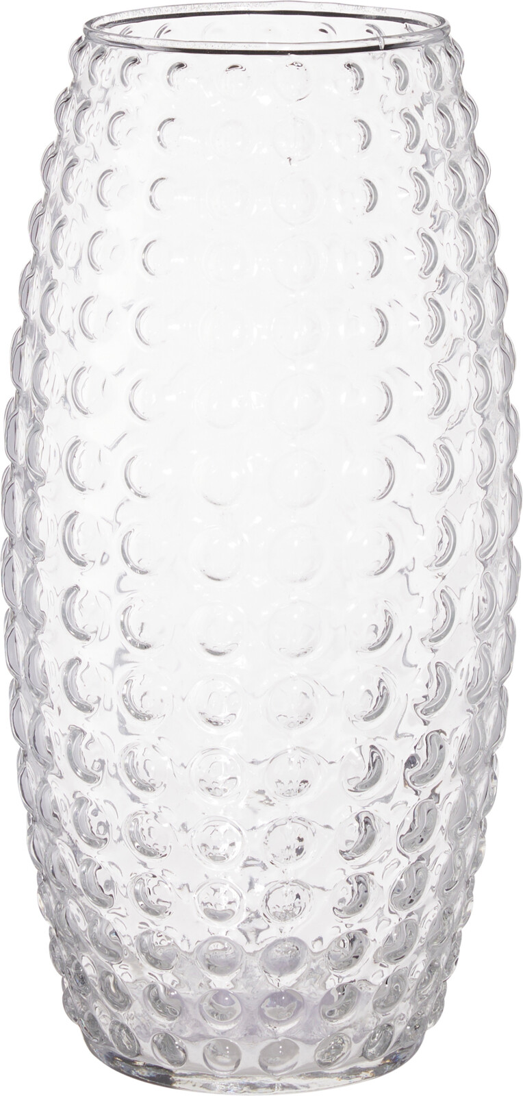 Vasi glær gler 12*h26cm