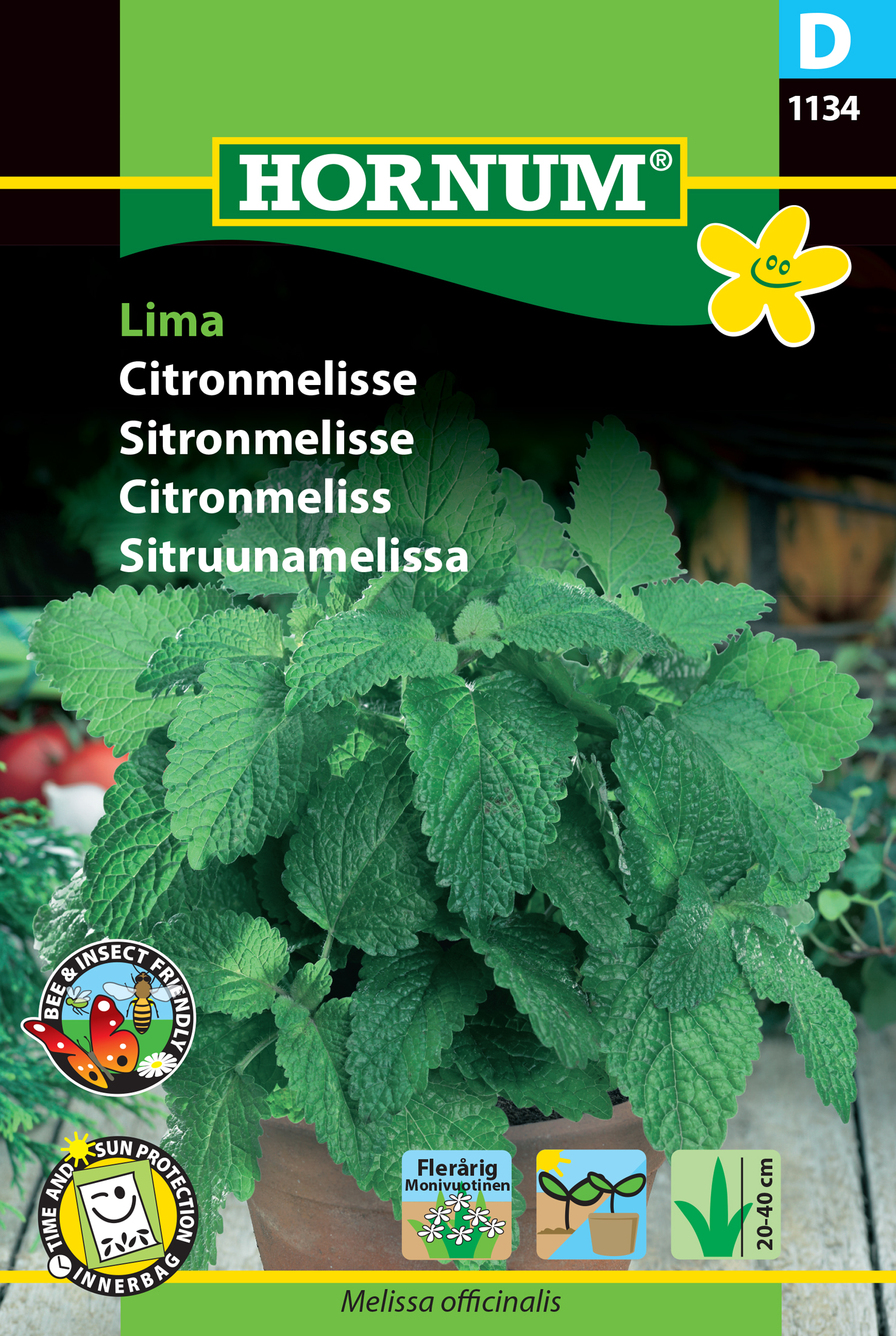 Fræ Sítrónumelissa Melissa officinalis Lima